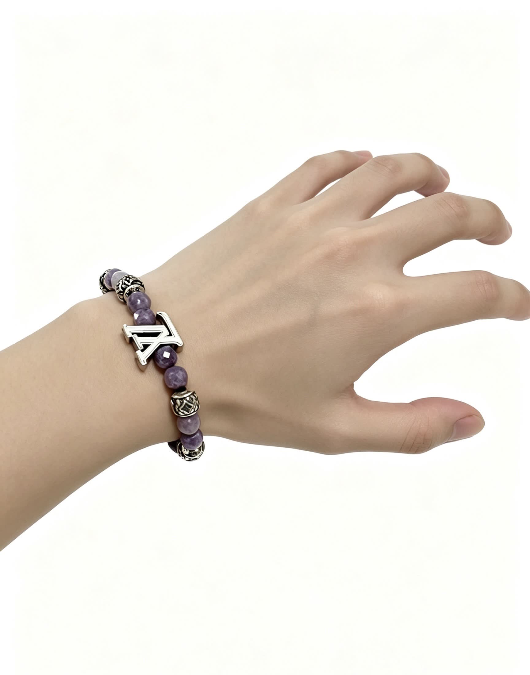 Louis Vuitton Amethyst Beaded Bracelet